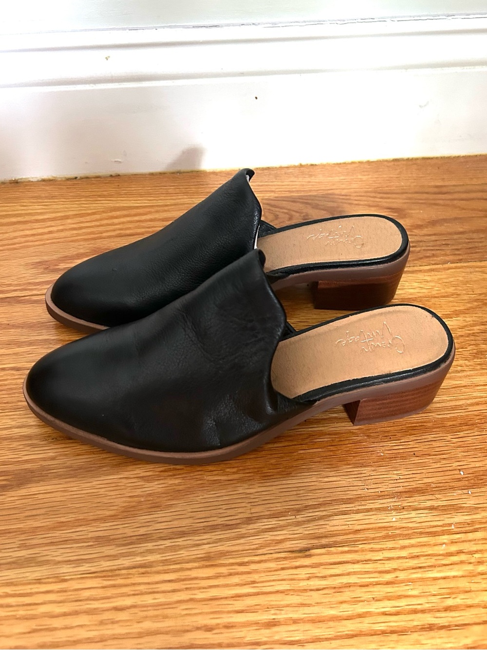 Crown Vintage Rydella Leather Mules Work Office Casual Fall Shoes - Picture 2 of 6
